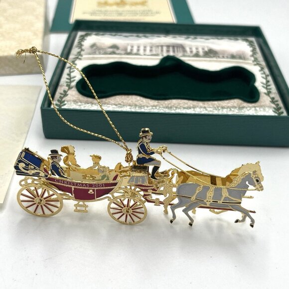 Vtg White House Historical Association Christmas Ornament Lot 2001 2002 2003 Box - Picture 9 of 16